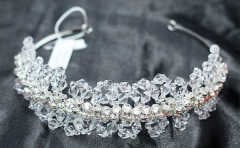 El Yapımı Kristal Gelin Tacı TK07