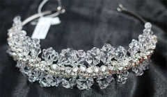 El Yapımı Kristal Gelin Tacı TK07