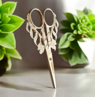 Desenli Metal Nişan Makası