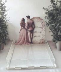 Kız İsteme Görselli Pleksi Çikolata Kutusu