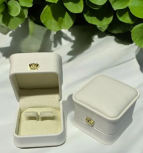 Deri Kaplı Yüzük Kutusu