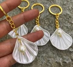 İncili İstiridye Anahtarlık Hediyelik