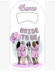 Bride To Be Baskılı Dikdörtgen Magnet Açacak