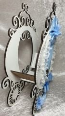 Süslü Ahşap Balkabağı Araba