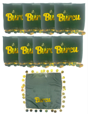 Kişiye Özel Şifon Paralı Söz Mendili - Halay Mendili