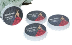 Uv Basklı Kına Kızı Mıknatıslı Açacak