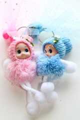 Ponpon Anahtarlık Bebek Şekeri