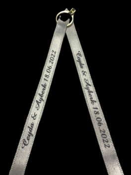 Kişiye Özel Baskılı Yüzük Kurdelesi