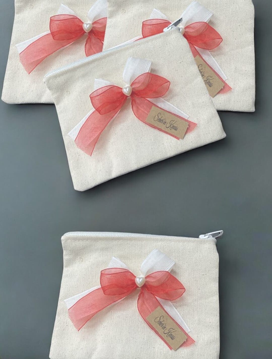 Süslü Keten Cüzdan Kına Hediyelik 20'li