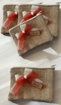 Süslü Jüt Cüzdan Hediyelik 20'li