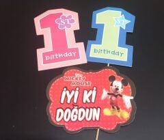 1 Yaş Doğum Günü Konuşma Balonu