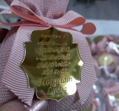 Tavşanlı Pleksili Lavanta Kesesi Bebek Şekeri