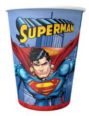 Superman Baskılı Bardak 8 Adet
