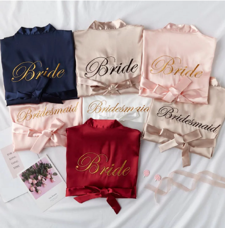 Nakışlı Bride Sabahlık