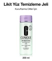 Clinique All About Clean - Likit Yüz Temizleme Jeli - Hassas cilt - Kuru/karma cilt tipi (tip 2) 200 ml