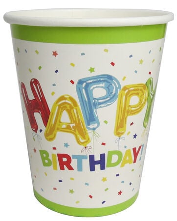 Happy Birthday Karton Bardak 8 Adet