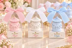 Süslü Kutuda Atlıkarınca Mum Hediyelik - 20 adet