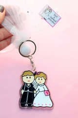 Gelin Damat Elele Anahtarlık Nikah Şekeri