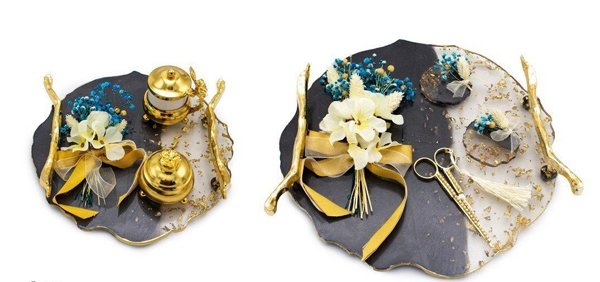 İsme Özel Epoksi Nişan Tepsisi