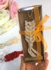 Kutuda Makrome Anahtarlık Nikah Şekeri