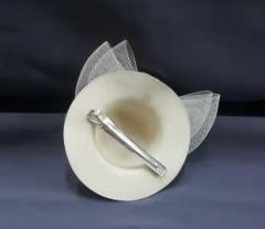 Mini Nikah Şapkası Vualet Krem