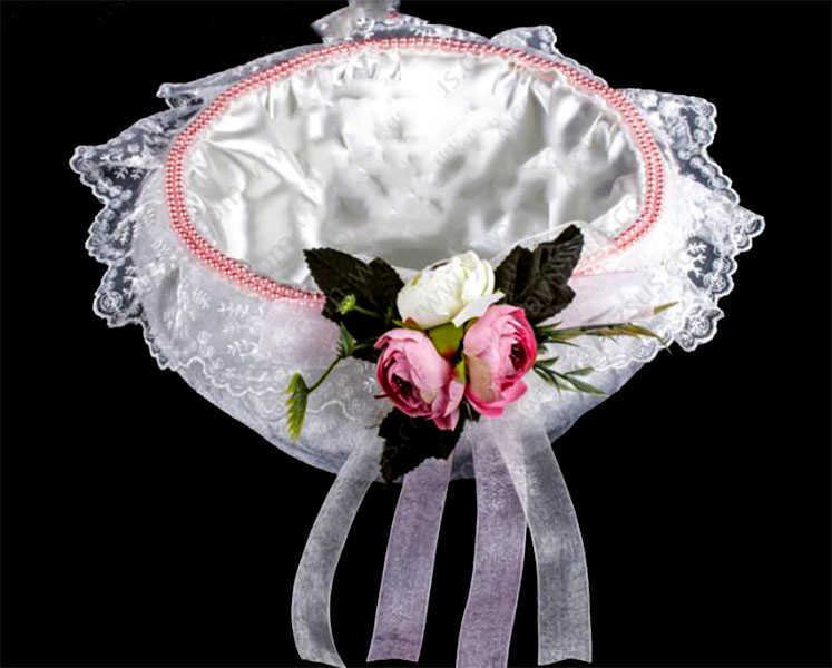 Beyaz Kadife Kulpsuz Sepet