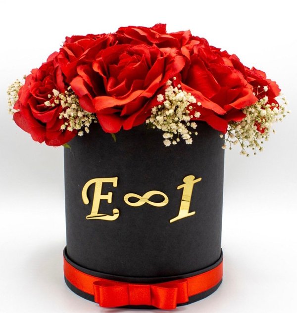 Orta Boy Silindir Kutuda İsteme Çiçeği