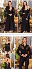 Jeremi K 160 Çeyizlik Dantelli Penye Altılı Set