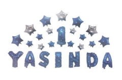 Folyo Balon 1 Yaşında Yıldızlı