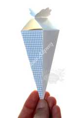 50 adet Kareli Bebek Mevlid Şekeri Kutusu