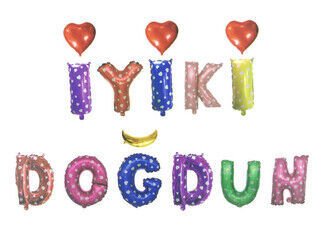 Folyo Balon İyiki Doğdun Set Rengarenk