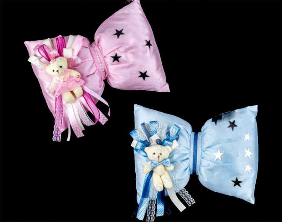 Ayıcıklı Bebek Takı Yastığı