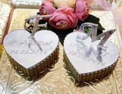 İsimli Altın Kalp Yükselti 2 Adet