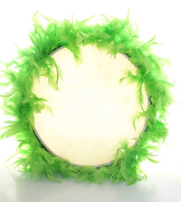 Tüylü Zilli Tef Yeşil 32 cm