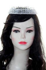 El Yapımı Kristal Gelin Tacı TK12