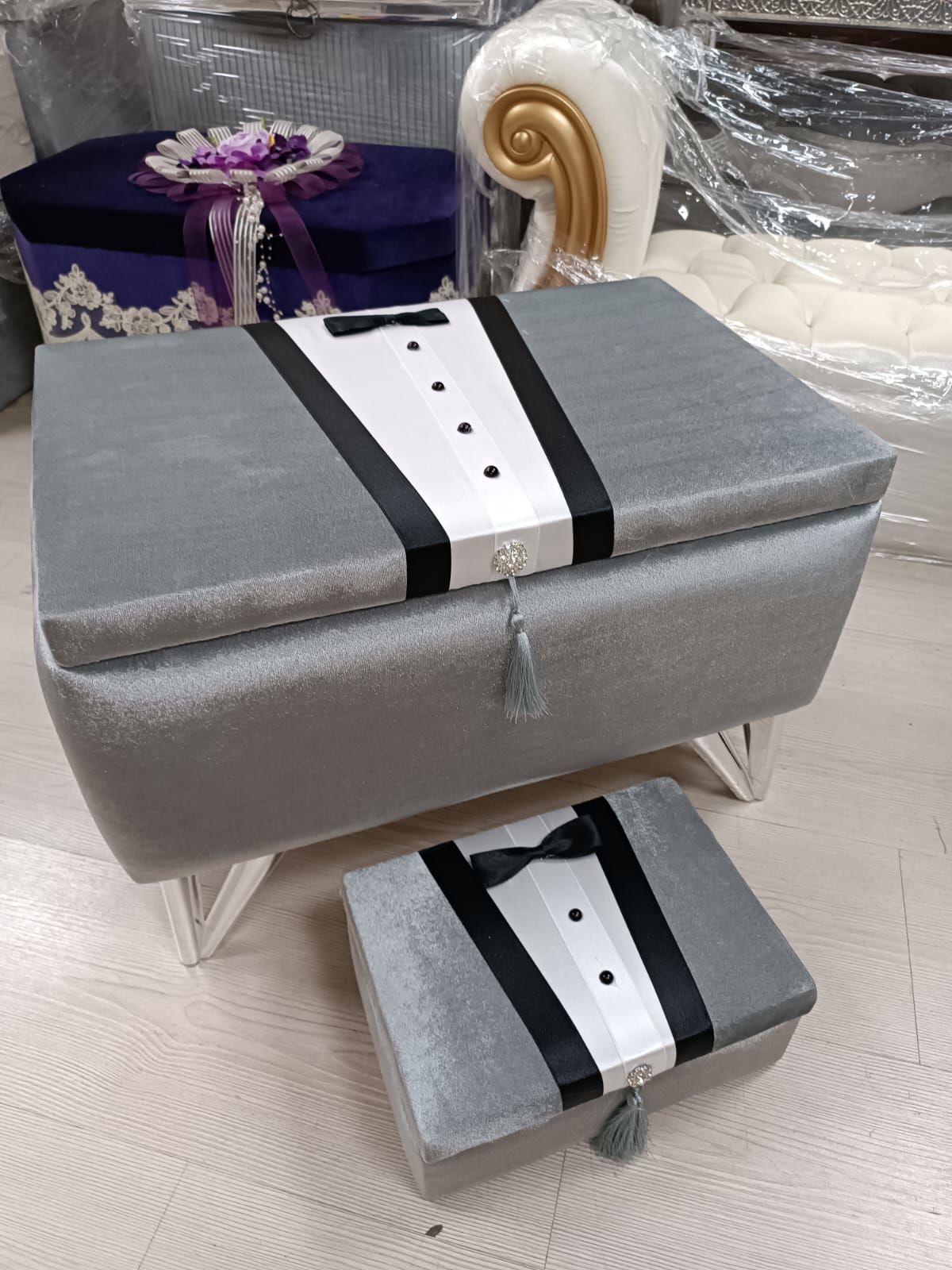Damat Çeyiz Sandığı Traş Kutusu Hediyeli