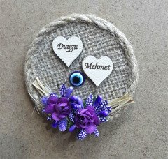 Hasır Nikah Şekeri Çiçekli
