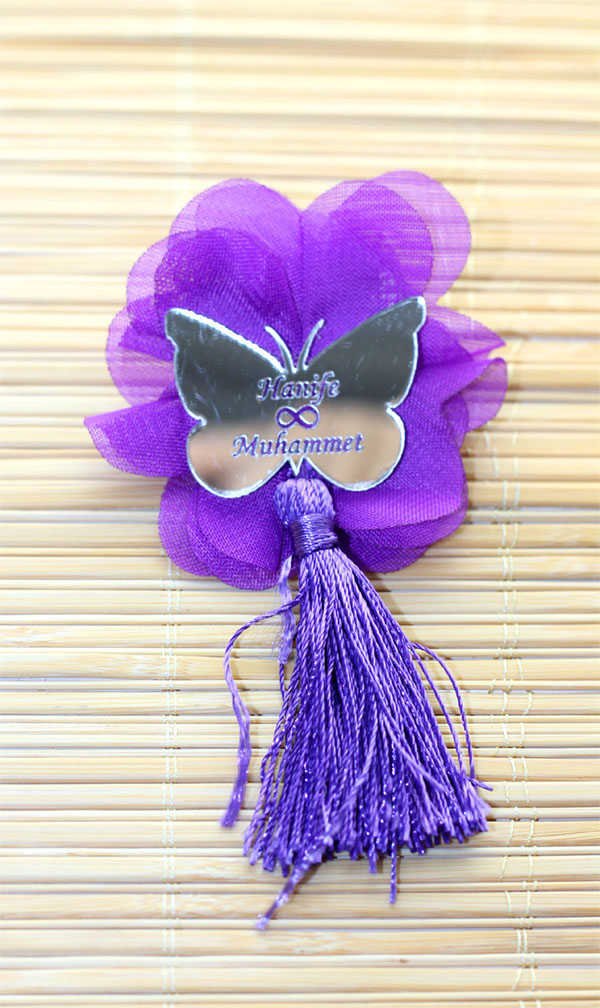Magnet Kelebek Ayna Nikah Şekeri