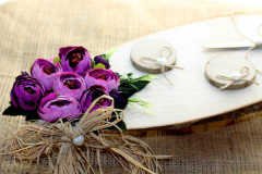 Kütük Söz Nişan Yüzük Tepsisi K4