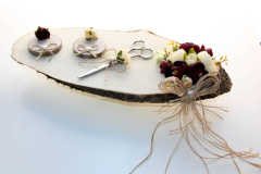 Kütük Söz Nişan Yüzük Tepsisi K5