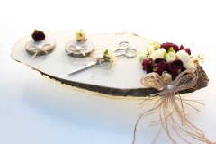 Kütük Söz Nişan Yüzük Tepsisi K5