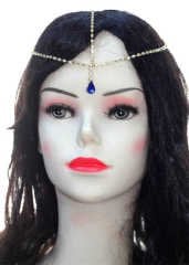 Zincirli Saç Aksesuarı Lacivert