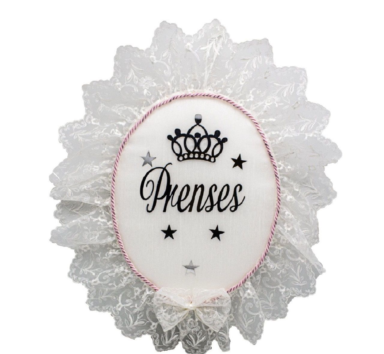 Dantelli Prens Prenses Bebek Kapı Süsü