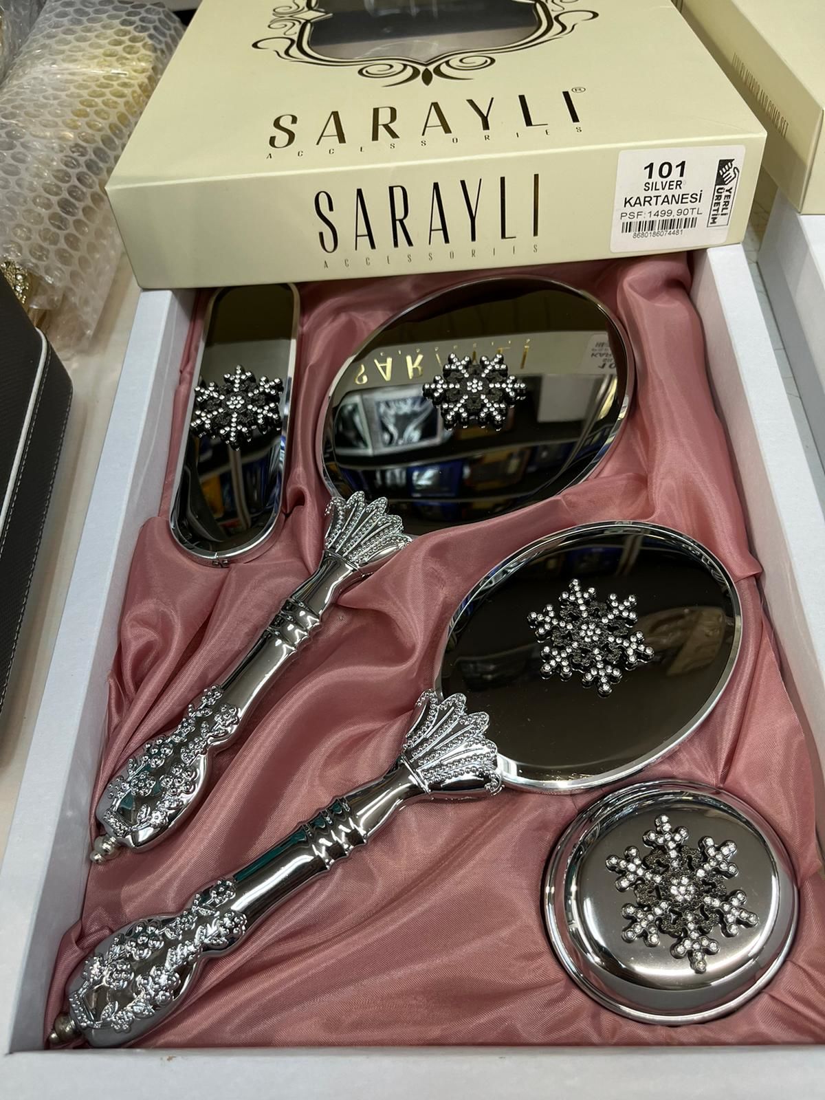 Saraylı Kartanesi Ayna Tarak Set
