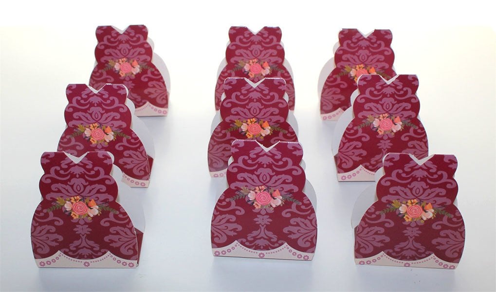 Gelin Kutularda Kına Bordo