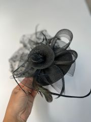 Siyah Nikah Şapkası Vualet FS01