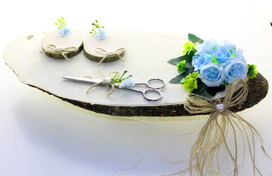 Kütük Söz Nişan Yüzük Tepsisi K6