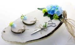 Kütük Söz Nişan Yüzük Tepsisi K6