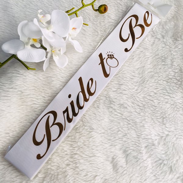 Bride to Be Kuşak parlak yazı 2