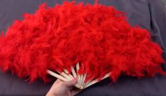 Büyük Tüylü Yelpaze Kırmızı